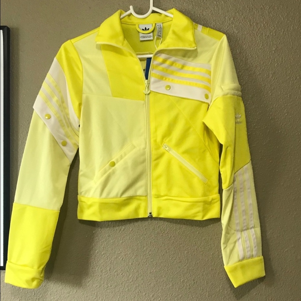 Brand new adidas x Danielle cathari yellow track suit
